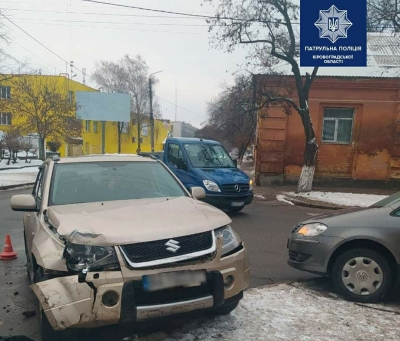 У Кропивницькому зіткнулись автомобілі