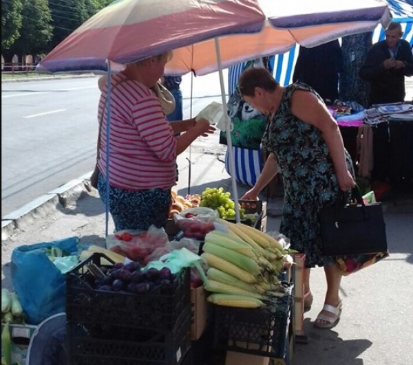 У Кропивницькому оштрафували торговців «стихійними» овочами (ФОТО)