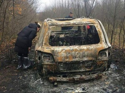 Вигорілий вщент позашляховик Lexus знайшли на Кіровоградщині