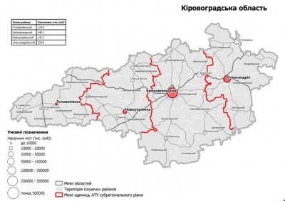 В ОДА пояснили як лідвідують та утворять нові райони Кіровоградщини