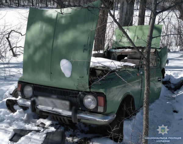 На Кіровоградщині зловмисник розбив викрадений автомобіль
