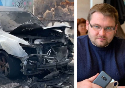 Директору ринку на Кіровоградщині спалили авто (ВІДЕО)