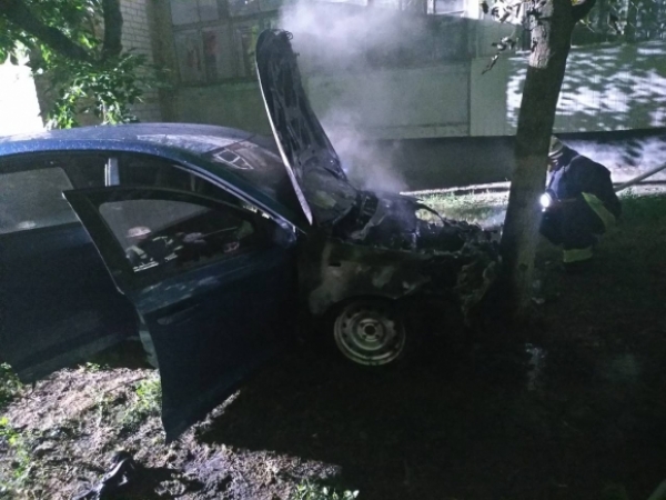 У Олександрії згоріло авто