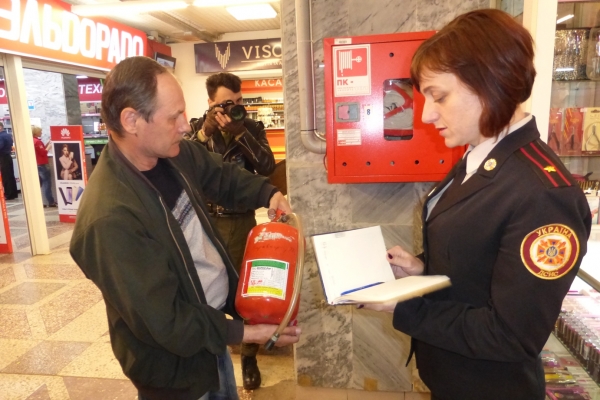 У Кропивницькому перевірили стан пожежної безпеки у ТЦ «Сільпо». ФОТО