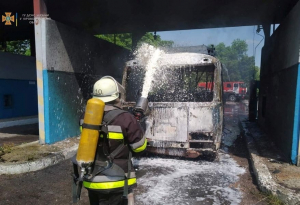 На Кіровоградщині горів автобус. Постраждав пасажир