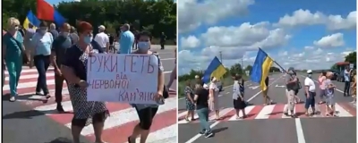 На Кіровоградщині жителі 6 сіл перекрили дорогу на Дніпро