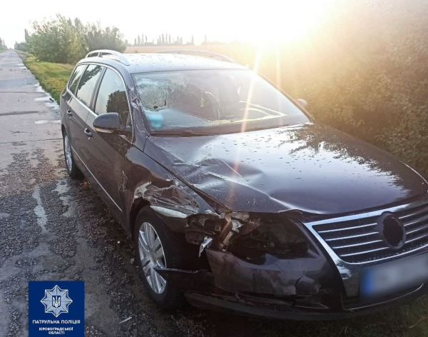 На Кіровоградщині зіткнулись Volkswagen Passat та ГАЗ
